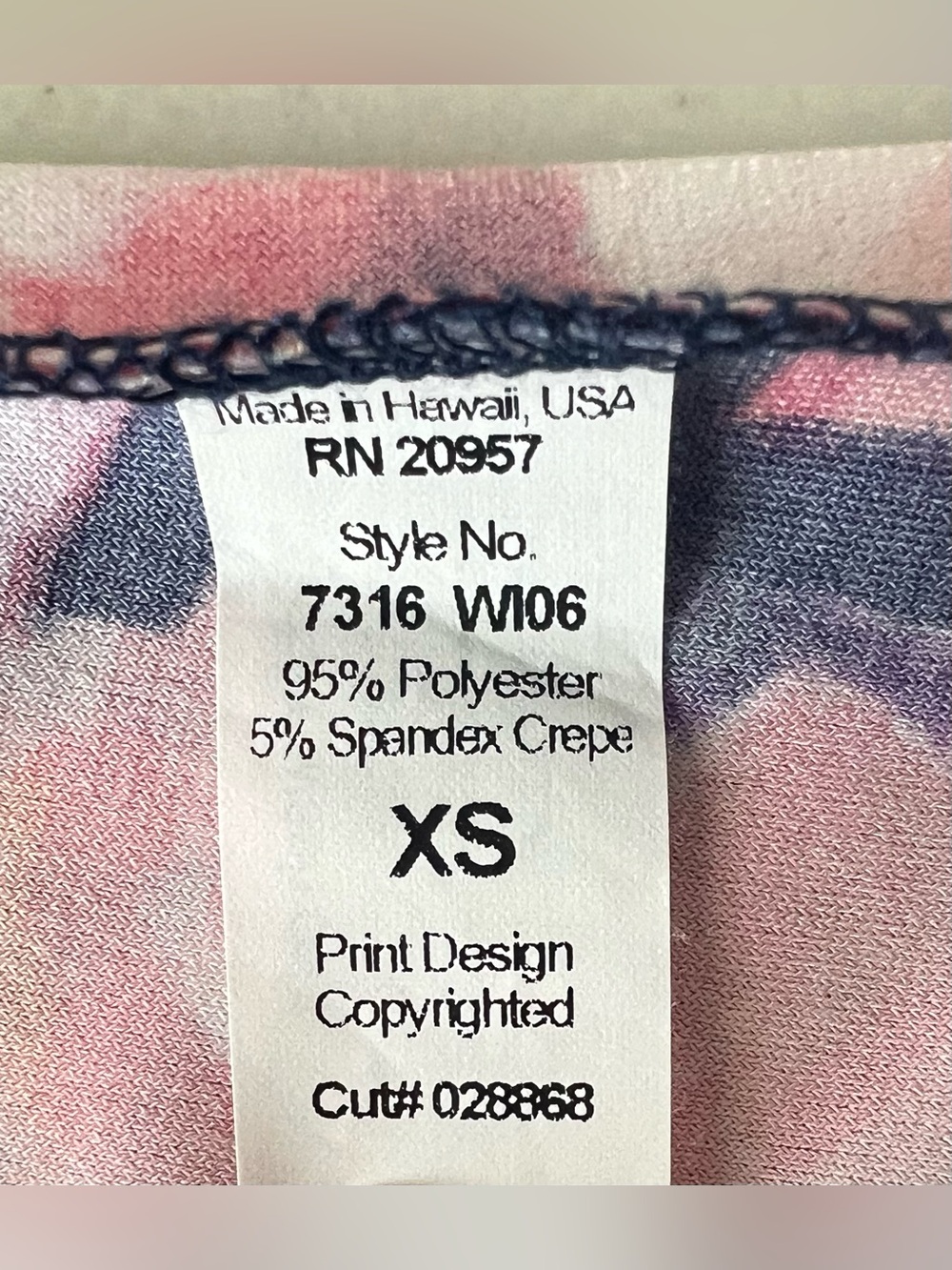 Tori Richard Tropical Floral Dress XS Racerback Blue Pink Shift - Picture 8 of 11